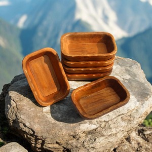 ชามใส่เทียนไม้ขนาดเล็กสำหรับห้องรับประทานอาหารของตกแต่งห้องนอนชามแป้งไม้ขนาดเล็ก - Product Image 2