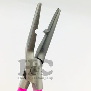 Nouveautés : Pince à cheveux en acier inoxydable pour extensions micro-nano, outil d'ouverture et de retrait, outil de coiffage pour boucles de cheveux, avec logo - Product Image 2