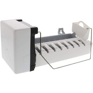 Machine à glaçons GEIM pour réfrigérateur - Machine à glaçons électrique avec boîtier en plastique, entrée d'eau en bouteille, glaçons carrés pour usage domestique et hôtelier - Product Image 1