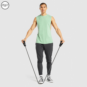 Top sans manches en coton noir uni, vêtement de rue, musculation, Compression, Gym, 2022 - Product Image 4