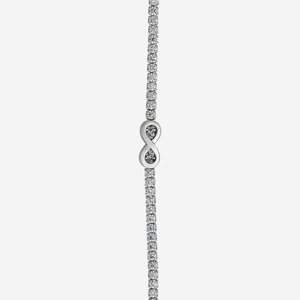 92.5 <b>Silver</b> <b>Bracelet</b> 191305 Rhodium & Gold Plated Diamond & Zircon Key Number Pattern Religious Ethnic <b>Charm</b> <b>Bracelets</b> for Gifts - Product Image 4