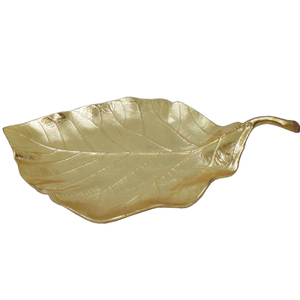 Bandeja para servir desayunos y aperitivos de calidad sostenible con forma de hoja Bandeja para servir desayunos de estilo moderno - Product Image 1
