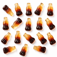 Bonbons gélifiés personnalisés en forme de cola, saveur fruitée douce et acidulée, halal, fabrication OEM ODM, marque privée, en vrac