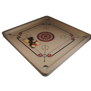 Plateau de carrom en bois d'intérieur, vente en gros d'usine, plateau de carrom noir pour enfants - Product Image 6