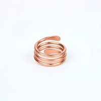 Anneau de bobine de cuivre fait à la main multi couche réglable anneau ouvert moderne minimaliste bijoux cadeau pour hommes et femmes