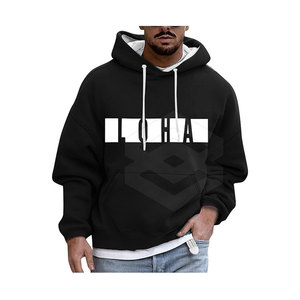 Sudadera con Capucha Extra Grande para Hombre, Invierno, Impresión Digital Sólida, ODM, 100% Algodón Orgánico, Alta Calidad, Opciones Personalizadas, Venta al Por Mayor - Product Image 1