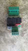 Module de relais électrique entièrement automatique 220V avec borniers verts et voyant lumineux, portable pour applications basse tension