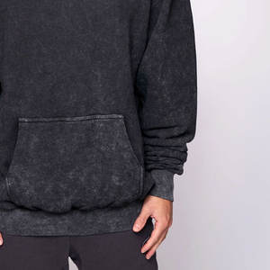 Sweat à capuche en tricot surdimensionné pour homme de haute qualité avec impression de logo personnalisée Nouvelle arrivée Veste légère - Product Image 6