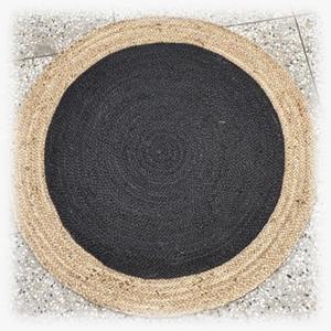 Mantel Individual Redondo de Yute Teñido de Diseño Moderno, Personalizable, Hecho a Máquina, Ecológico, con Diseño Floral Trenzado para Uso Doméstico - Product Image 2