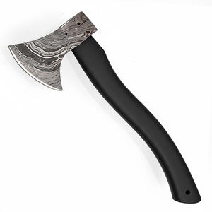 Haches en acier Damas de qualité professionnelle avec construction à lame pleine et manche en bois durable Hache en acier Damas - Product Image 1