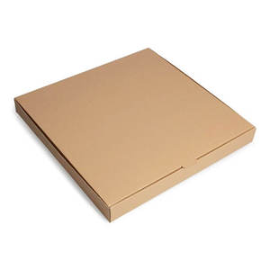 Caja de pizza de aluminio impresa personalizada de grado alimenticio Logotipo personalizado impreso Caja de pizza de papel Kraft marrón Embalaje de alimentos - Product Image 1