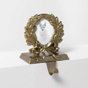 High Quality Elegant <b>Santa</b> <b>Sleigh</b> Metal Christmas Stocking Holder Decorative Holiday Home Display - Product Image 5