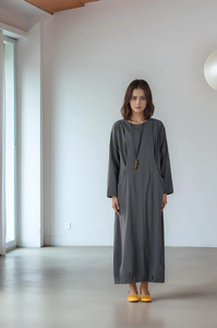 ชุดเดรสยาวคอกลมแขนยาวทรงพอดีตัวสำหรับผู้หญิงเสื้อผ้า2025ฤดูใบไม้ร่วง - Product Image 4