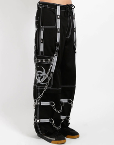 Men's Jogger Pants Custom for Contrast Stitch & Straps Waterproof Breathable High Street Style Zipper and <b>Chain</b> - Product Image 6