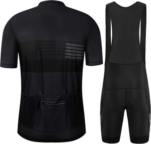 Hot Selling Lightweight Men's Cycling Jersey Set Summer Road <b>Bike</b> Riding Shirt with <b>Padded</b> Bib <b>Shorts</b> and Pockets Sublimated - Product Image 6