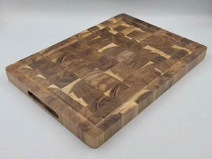 Tablas de cortar de madera de teca Elegantes bloques de cortar de madera para uso en la cocina 25x25x2,5 cm, hechos en Vietnam - Product Image 5