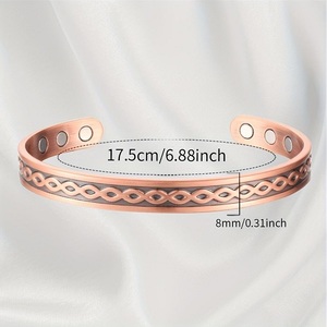 Modalen Blood Pressure Control Woman Medical Bio Energy <b>Copper</b> Magnetic <b>Bracelet</b> - Product Image 5