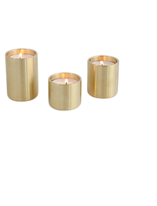 เชิงเทียนทองเหลืองทรงกลมพร้อมแปรงสำหรับโต๊ะในบ้านปาร์ตี้งานแต่งงานเชิงเทียนไลท์นิ่งไม่เหมือนใคร - Product Image 6