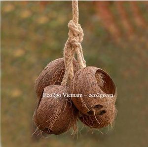 Hot Seller 2025!!! Natural Coconut Bird Nest House High Quality/ Coconut Hide Bird Nest Made in Vietnam - Product Image 4