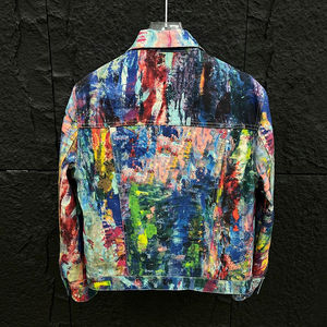 Chaqueta Vaquera Holgada para Hombre, Estilo Antiguo, Calidad Premium, Tejido con Relieve, Secado Rápido, Transpirable, Cuello Alto, Color y Logotipo Personalizables - Product Image 6