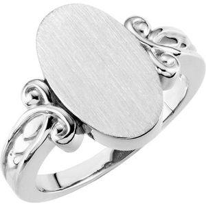 Oval Signet <b>Ring</b> Trendy 18K Gold Plated Princess Cut Diamond Inlay Geometric Number Shape Perfect Gift for Children - Product Image 1
