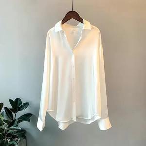 Moda primavera camisa y blusas nuevo suéter cárdigans mujer Top tejido coreano manga larga solapa botón elegancia dulce abrigos - Product Image 2