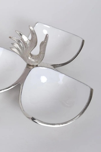 ชามเสิร์ฟไอศกรีมอลูมิเนียมเคลือบพิมพ์ลายเคลือบสีขาว - Product Image 3