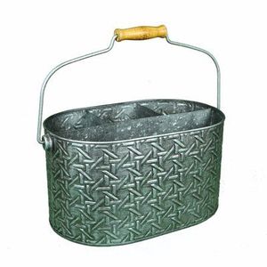 Caddy galvanizado único diseñado para fiestas de jardín al aire libre, viajes de campamento y decoraciones nocturnas para patios - Product Image 2