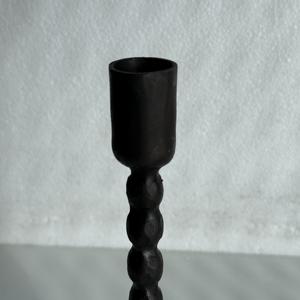 Nouveauté : Bougeoir en fer forgé à la main, finition noire huilée, pour la décoration de la maison, de l'hôtel, du restaurant, à bas prix en Inde - Product Image 2