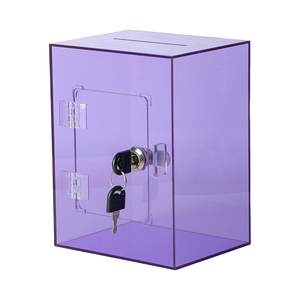 Best Seller From India Acrylic Storage <b>Box</b> With Lock <b>Pink</b> Color <b>Box</b> For <b>Gift</b> Flower Collectible <b>Box</b> - Product Image 2