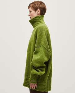 Suéter Cárdigan Bohemio de Cuello Redondo, 100% Algodón, de Alta Calidad, Personalizado, con Botones Frontales de Jacquard Tejido a Crochet, para Mujer, Invierno, Corte Regular - Product Image 4