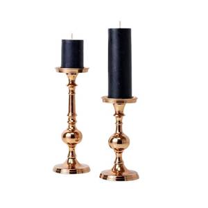 <b>Candle</b> Light <b>Dinner</b> Decorative High Standard Quality Aluminium <b>Candle</b> Pillar <b>Holder</b> Gold Color Wedding Decoration - Product Image 4