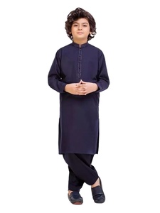 Haute qualité soie traditionnelle pakistanaise hommes Shalwar Kameez respirant nouveau Design Kurta Shalwar vente chaude robe haute couture - Product Image 3