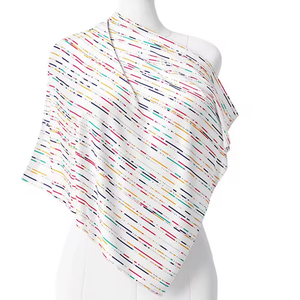 Women's Luxury Vintage Satin <b>Scarves</b> <b>Long</b> Ethnic Woven Silk Screen Printed Designer Logo New Summer Collection <b>Scarves</b> - Product Image 6