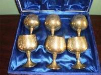 Gobelet à vin en laiton antique, fait main, gravé, calice vintage, tasse à boire en métal, articles de bar, cadeau de mariage, vaisselle classique