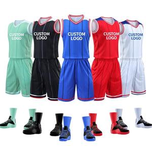 Uniforme de basket-ball pour hommes Maillots et shorts de basket-ball sur mesure Vêtements de sport 100% Polyester Adultes imprimés - Product Image 1