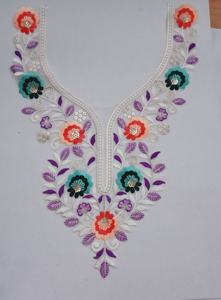 Collares bordados de moda OEM/ODM con diseño floral ideal para confección, proyectos de ropa de bricolaje - Product Image 5