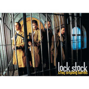 Carte postale en tissu de laine Lock Stock & Two Smoking Barrels - Product Image 1