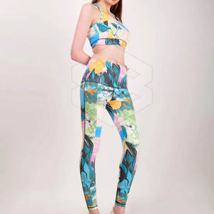 Conjunto de Yoga Personalizado OME Servicer Plus Size para Mujer, Cintura Elástica, Diseño Sólido, Impresión por Sublimación, Secado Rápido, Transpirable 2 - Product Image 3