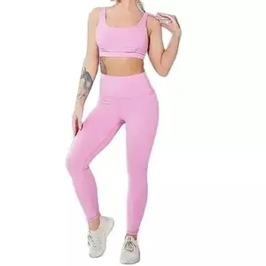 2023 New Arrival cotton thoáng khí phụ nữ thăng hoa tập thể dục mặc Yoga thiết lập bao gồm áo ngực thể thao và legging tùy chỉnh kích thước phụ nữ