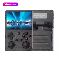 Console de jeu portable Mooden G350 S rose/gris/noir 64 Go, écran 3,5 pouces, console de jeu vidéo rétro Linux pour PSP