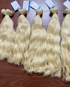 PRODUCTO CALIDAD SUPERIOR Color vietnamita 613 Rubio Mar natural Paquetes de cabello ondulado Cabello sin enredos Listo para enviar - Product Image 2