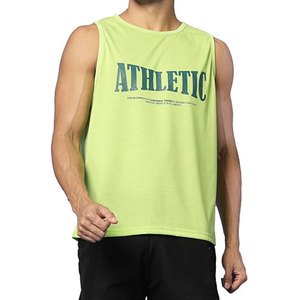 Camiseta sin mangas de gimnasio para hombre con mezcla de algodón tejido transpirable de secado rápido tops ligeros diseño perfecto para entrenamiento ropa casual - Product Image 6