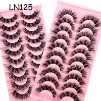 Fournisseur de cils pour les yeux 10 paires de cils de vison 3d faux cils de vison boîtes de cils personnalisées