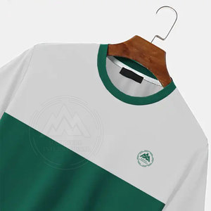 T-shirt pour hommes de couleur unie décontracté de style personnalisé en tissu confortable du fabricant pakistanais - Product Image 4