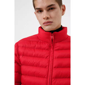Men's Custom Logo Windproof Quilted Bubble Puffer Jacket <b>Long</b> Canvas Hood Lightweight Winter Warm <b>Waterproof</b> <b>Padded</b> <b>Coats</b> - Product Image 4