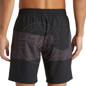 Shorts de Baño Casuales de la Mejor Calidad, 100% Algodón, Cintura Media, Secado Rápido, Transpirables, para Uso Diario, Diseño Sólido, Cierre con Cordón - Product Image 2