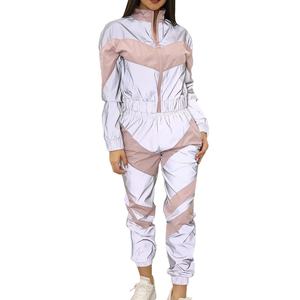 Nouveaux ensembles deux pièces pour femmes, coupe-vent décontracté, imperméable, avec logo personnalisé, grandes tailles, vente en gros, MADE BY HS 2026 - Product Image 2