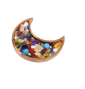 Plateau à Dessert en forme de lune en bois plateau de lune de stockage nouveau produit plateau à Dessert en bois en forme de lune prix abordable - Product Image 6