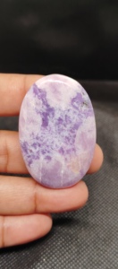 Cabujón de Lapidolita Azul de Alta Calidad, Piedra Preciosa Natural Pulida, Tamaños Variados para la Fabricación de Joyas, Piedras Preciosas Sueltas al por Mayor - Product Image 3